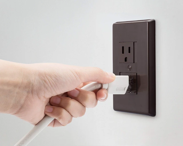 Alt view image 2 of 3 - 6-Pack Self-Closing (1Screw) Standard Outlet Covers - An Alternative To Wall Socket Plugs for Child Proofing Outlets, (Espresso)