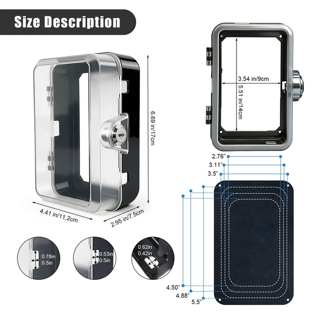 Alt view image 2 of 7 - Socket Lock, Child Proof, ABS Bite Resistant Safety Box, Tool-Free Installation Outlet Cover, for Household Baby & Pet Proofing Wall Sockets, 6.69in*4.41in*2.95in (1 PC)