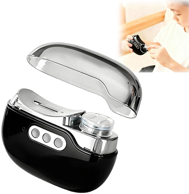 Main image of Multi Functional Electric Nail Clippers Trimmer, 2026 Upgraded 3 in 1 Electric Polishing Automatic Nail Clippers with 3 Adjustable Speeds, Portable Rechargeable Device for Adults SeniorsBlack