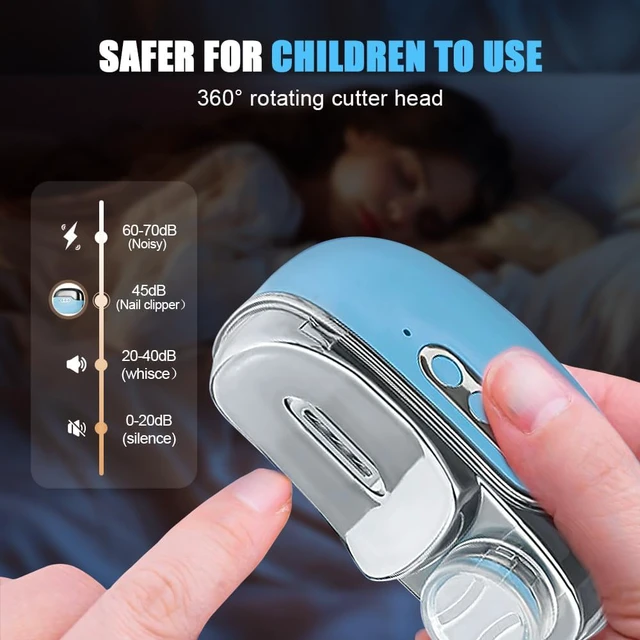 Alt view image 4 of 7 - Multi Functional Electric Nail Clippers Trimmer, 2026 Upgraded 3 in 1 Electric Polishing Automatic Nail Clippers with 3 Adjustable Speeds, Portable Rechargeable Device for Adults SeniorsBlack