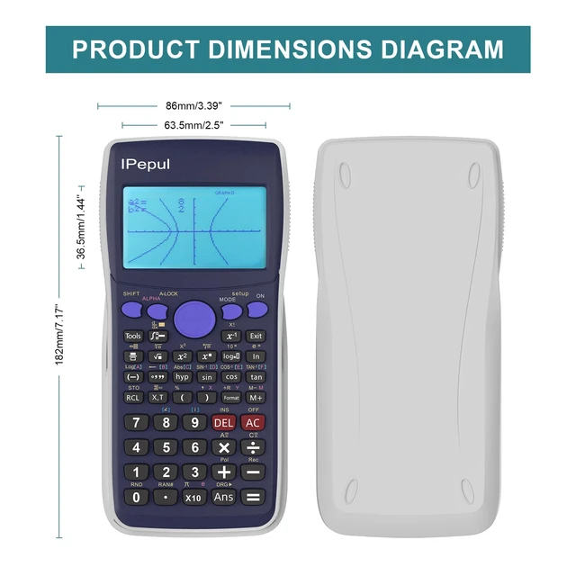 Alt view image 2 of 7 - Scientific Calculators with Graphing Functions, 10 Modes Math Calculator for High School and College Students, Teachers, Office, Algebra, Geometry, Statistics, School Supplies