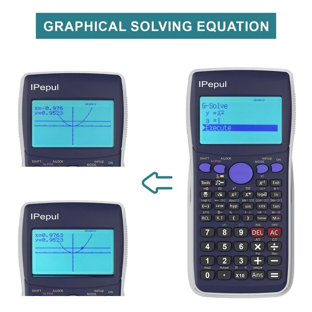 Alt view image 4 of 7 - Scientific Calculators with Graphing Functions, 10 Modes Math Calculator for High School and College Students, Teachers, Office, Algebra, Geometry, Statistics, School Supplies