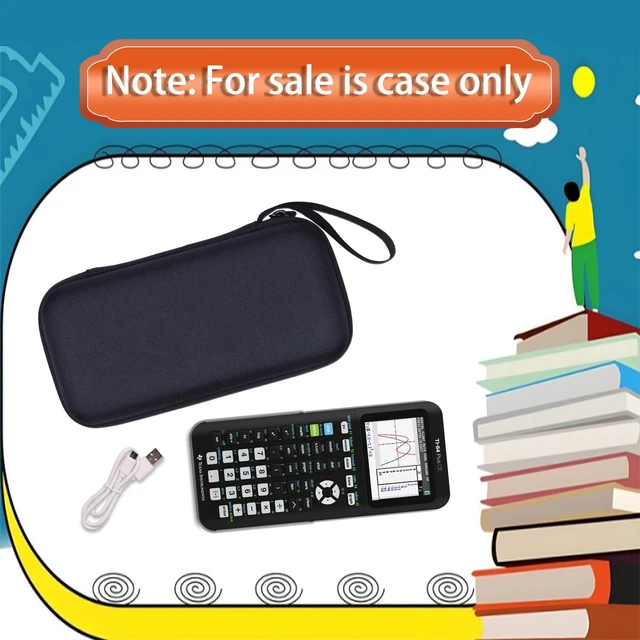 Alt view image 7 of 7 - Hard Case Compatible with Texas Instruments TI-84 Plus CE/TI-84 Plus/TI-84 Evo/TI-Nspire CX II CAS/TI-Nspire CX II/TI-83 Plus/TI-85 /TI-86 /TI30xs /TI36X Pro/TI 34 Color Graphing Calculator (Black)