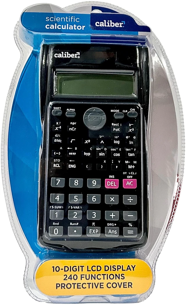 Main image of Scientific Calculator 10 Digit LCD Display with 240 Functions and Protective Flip Cover