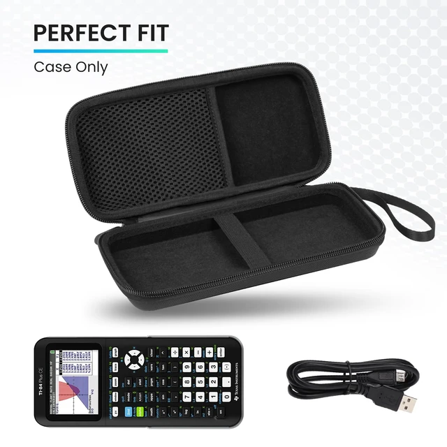 Alt view image 4 of 6 - Graphing Calculator Case for Texas Instruments TI-84 Plus CE, Carrying Box Protective Case for TI-83 Plus CE Ti-85 Ti-89 Ti-82 Plus/C CE,Hard EVA Case for Casio fx-9750GII (only case,Black)