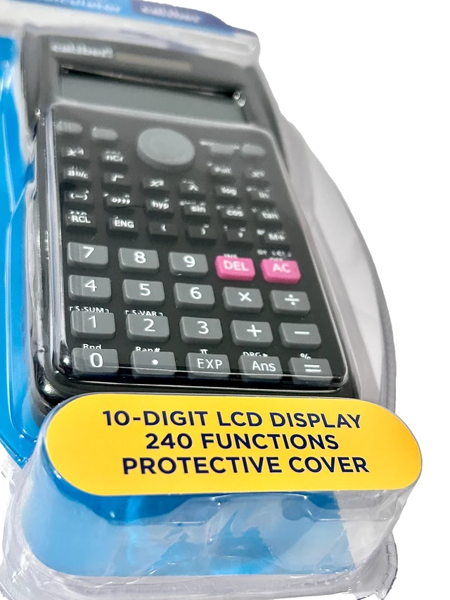 Alt view image 2 of 4 - Scientific Calculator 10 Digit LCD Display with 240 Functions and Protective Flip Cover