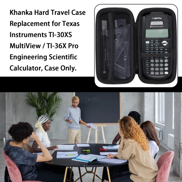 Alt view image 3 of 7 - Carrying Case for Texas Instruments TI-30Xa / TI BA II Plus/TI-30XIIS /TI-30XS MultiView/TI-36X Pro Engineering Scientific Calculator, Case Only (Black 2)