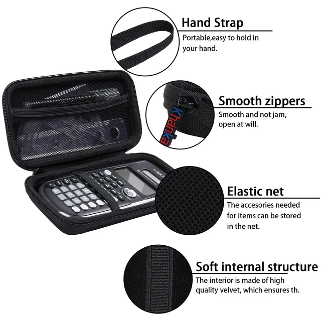 Alt view image 5 of 7 - Carrying Case for Texas Instruments TI-30Xa / TI BA II Plus/TI-30XIIS /TI-30XS MultiView/TI-36X Pro Engineering Scientific Calculator, Case Only (Black 2)