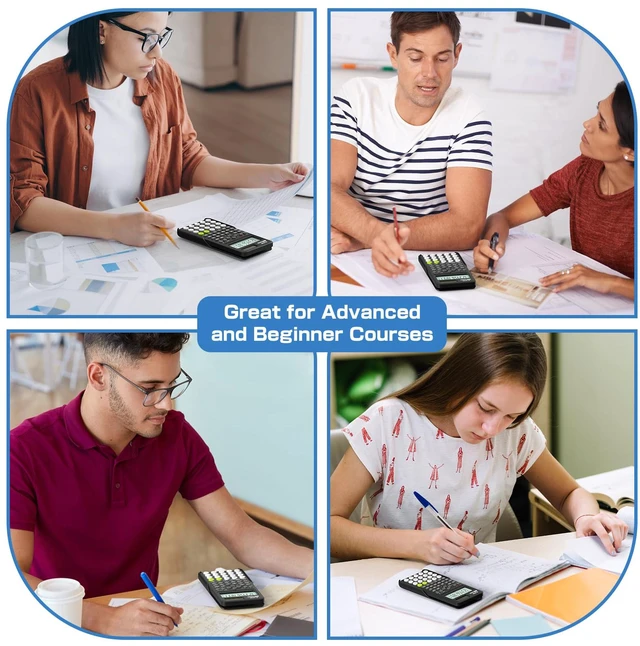 Alt view image 6 of 7 - Scientific Calculators for Students, 991 MS Science Calculator for Middle and High School Supplies Calculator with Cover (Black)