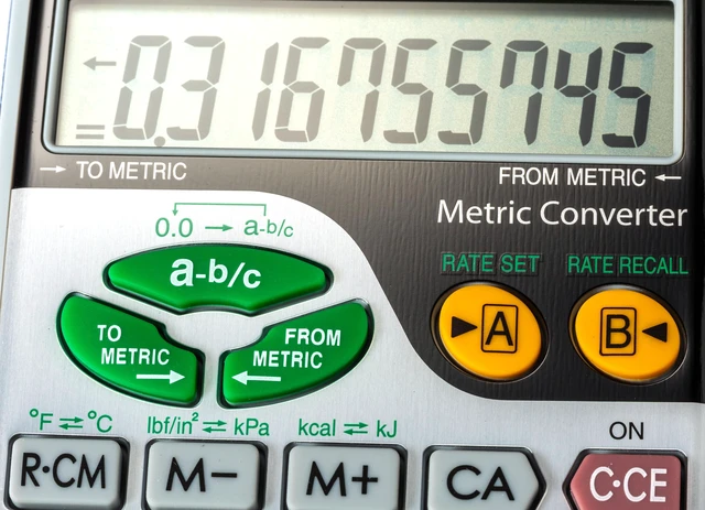 Alt view image 4 of 4 - EL344RB 10-Digit Calculator with Punctuation, Metric Converter, Solar Powered LCD Display, Small Pocket Calculator for Students and Professionals