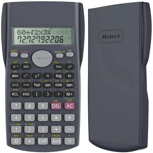 Main image of 2-Line Engineering Scientific Calculator, Suitable for School and Business (Black)