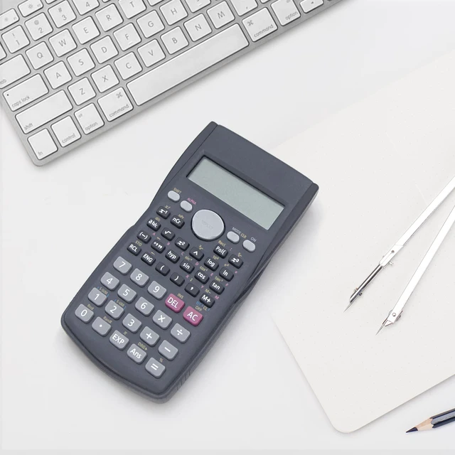 Alt view image 7 of 7 - 2-Line Engineering Scientific Calculator, Suitable for School and Business (Black)
