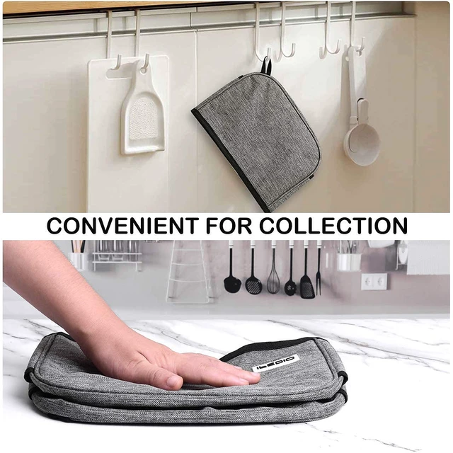 Alt view image 7 of 7 - 2 Slice Toaster Cover with Two Pockets for Storing knife,Grey
