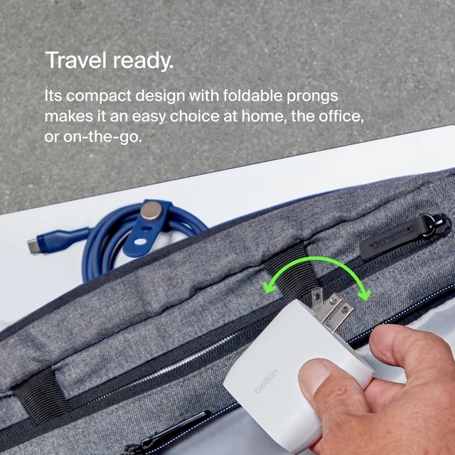 Alt view image 3 of 6 - 60W Dual USB C Charger Block, PPS Fast Charging for Travel | Samsung Galaxy S25, iPhone 17, Air, Pro, Pro Max, iPad, MacBook Air, AirPods, Google Pixel 10