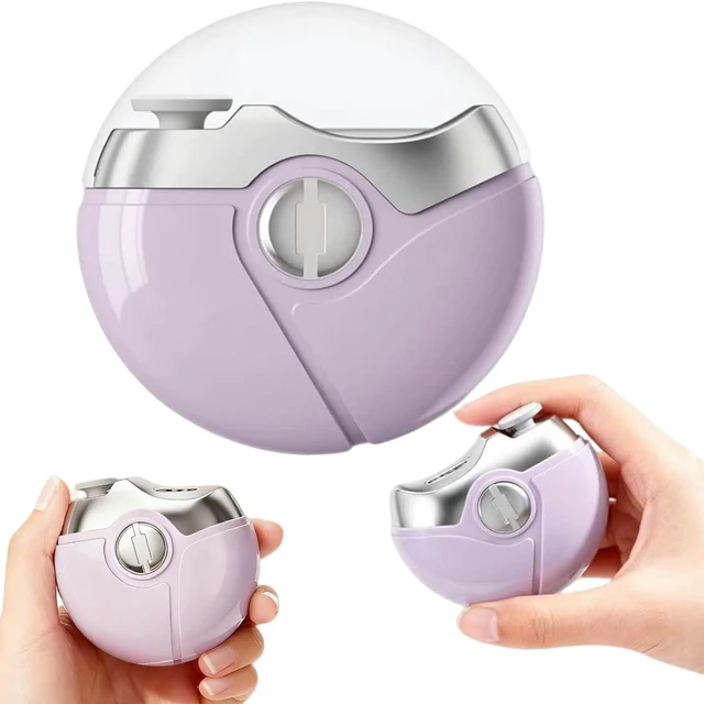 Main image of 2026 Upgraded 2 in 1 Electric Polishing Automatic Nail Clipper & Trimmer with 2 Adjustable Speeds - Portable Electric Fingernail Trimmer for Seniors and Adults (Purple)