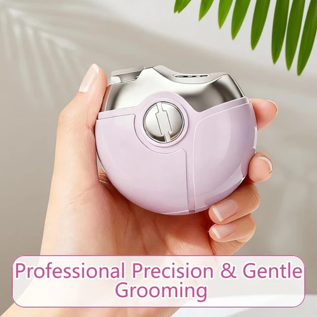 Alt view image 4 of 6 - 2026 Upgraded 2 in 1 Electric Polishing Automatic Nail Clipper & Trimmer with 2 Adjustable Speeds - Portable Electric Fingernail Trimmer for Seniors and Adults (Purple)