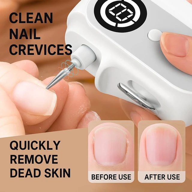 Alt view image 3 of 7 - Electric Nail Clipper, Automatic 4 in 1 Baby Nail Trimmer and Polisher | 2026 Upgraded, LED Light & Nail Storage Box, Electric Nail File with Multiple Speed Gears for Baby, Adults, Senior