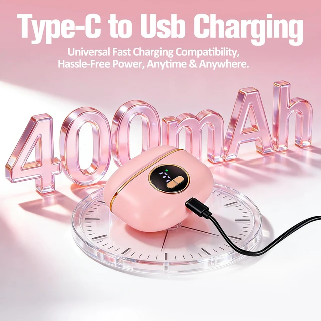 Alt view image 4 of 6 - Electric Toenail Clippers for Seniors Automatic Nail Clipper Pink | Fingernail & Toenail Trimmer with LED Light, Safe Nail Cutter for Adults Elderly Men Women, Portable Rechargeable Nail Care