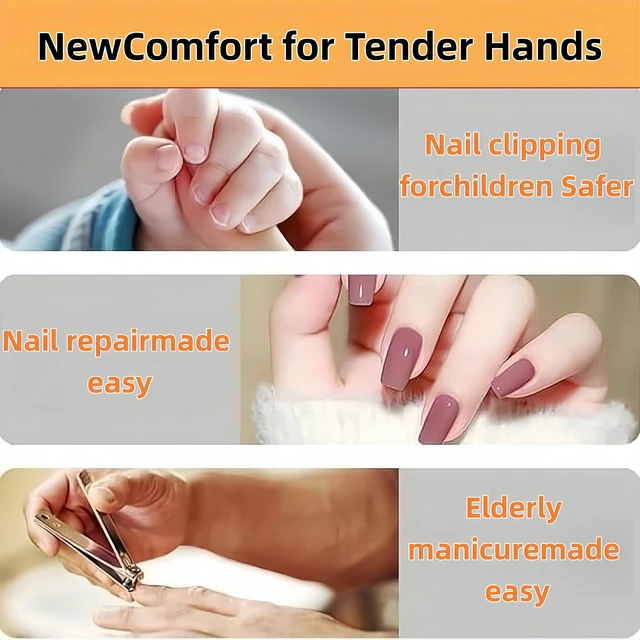 Alt view image 2 of 7 - 2026 New Electric Automatic Nail Clipper3-in-1 Electric Nail Clipper for Seniors & Adults2-Speed Electric Toe Nail Clipper with Led Light, Low Vision Easy-to-Use Design
