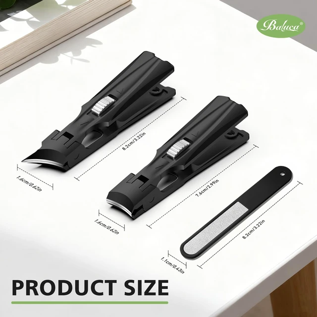 Alt view image 7 of 7 - Heavy Duty Toenail Clippers for Men & Seniors - Ultra Sharp Wide Jaw Nail Clipper for Thick & Ingrown Toenails, Long Handle Toe Nail Clipper for Seniors, Anti-Splash Design & Safety Lock