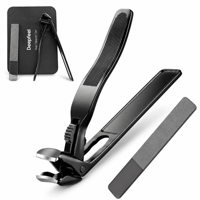 Main image of Toenail Clippers for Seniors Long Handle Nail Clippers for Thick Nails | Ergonomic Toe Nail Clippers for Elderly, Non-Slip Handle Toenail Clipper with Catcher for Thick Toenails and Fingernails