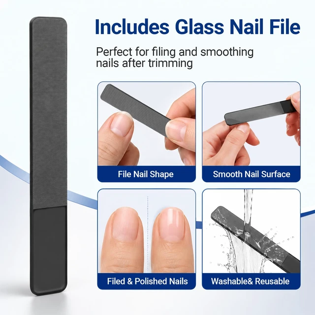 Alt view image 7 of 7 - Toenail Clippers for Seniors Long Handle Nail Clippers for Thick Nails | Ergonomic Toe Nail Clippers for Elderly, Non-Slip Handle Toenail Clipper with Catcher for Thick Toenails and Fingernails