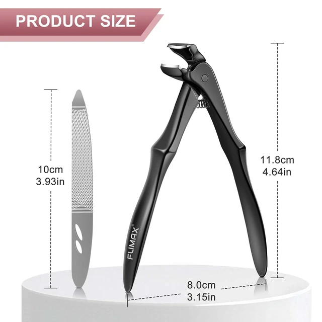 Alt view image 7 of 7 - Nail Clippers for Men - Long Handled Toenail Clippers for Seniors Thick Toenails, Heavy Duty Large Nail Clippers for Thick Nails with Wide Opening, Sharp Nail Cutter Gifts for Men Women Adults, Black