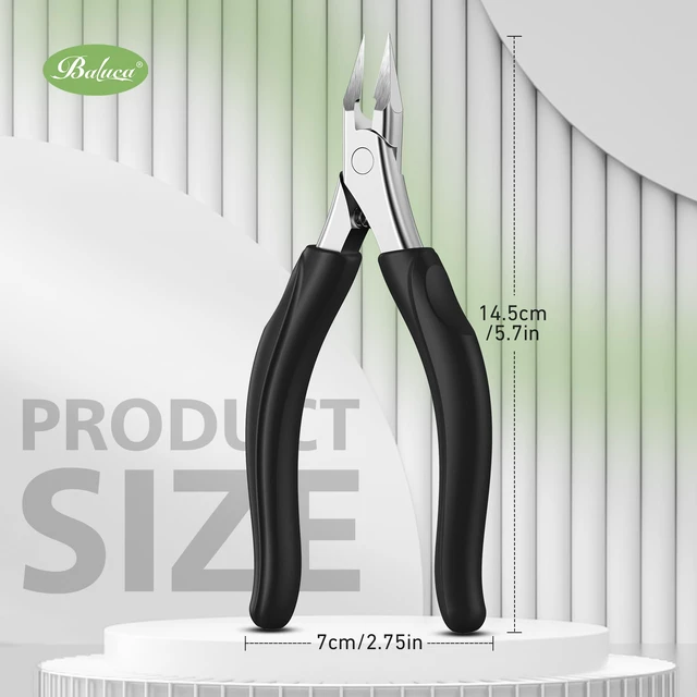Alt view image 7 of 7 - Professional Straight Edge Toenail Clippers for Thick Nails & Ingrown Toenails - Heavy Duty Long Handle Nail Clippers for Seniors and Adults with Precision Design for Pain-Free Grooming,Black