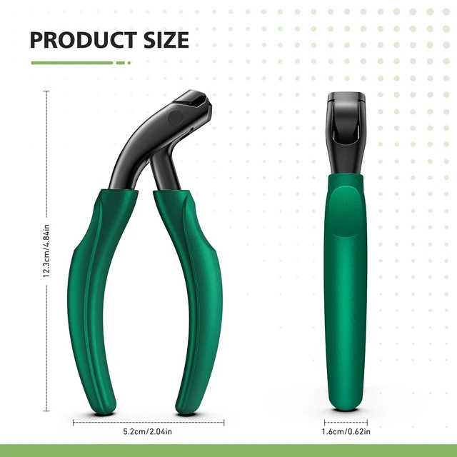 Alt view image 7 of 7 - Curved Head Toenail Clippers for Seniors for Thick Toenails, Long Handle Toe Nail Clippers with Catcher, German Stainless Steel Angled Nail Clippers with Silicone-Grip - Green