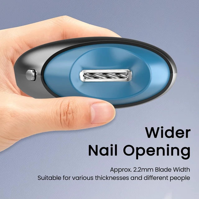 Alt view image 5 of 7 - Upgraded Electric Nail Clipper with Thickened Blade Heads & Clip Storage | Safe Electric Nail Trimmer, Rechargeable Cordless Automatic Electric Nail File for Kids, Adult, Seniors Fingers/Toenails