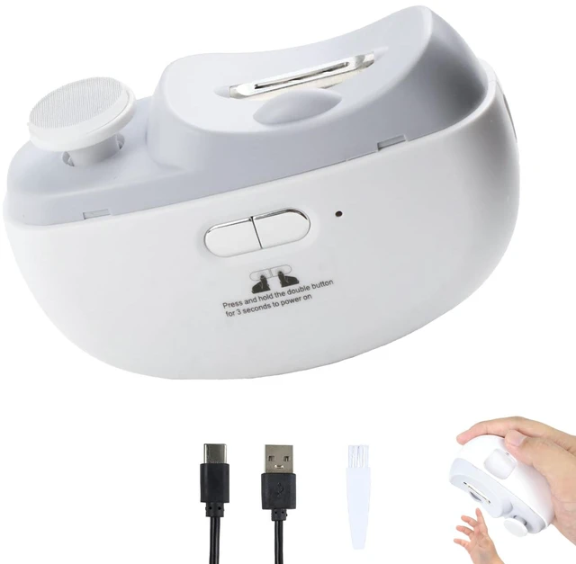 Main image of Upgraded Electric Nail Clippers with Polishing, LED Light, Electric Nail Trimmer 2 Speeds with Nail Scraps Storage,Child Safety Lock, Rechargeable Toenail Grinder for Seniors, Baby, Kids, Adult