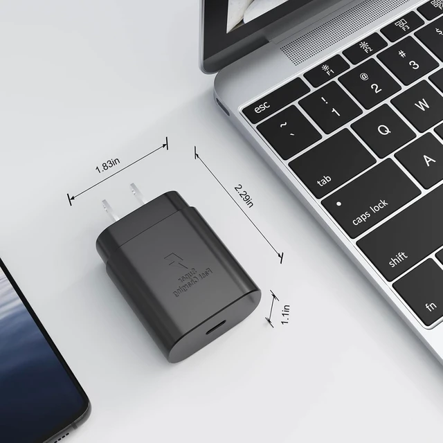 Alt view image 6 of 7 - Type C Charger 25W Type C Super Fast Charging Block USB C Charger Cable | Compatible Galaxy S23 Ultra/S23+/S22/S21/S20/Phone 16/16 Plus/16 Pro Max/15/15 Pro Max/15 Plus2Pack 6FT Black