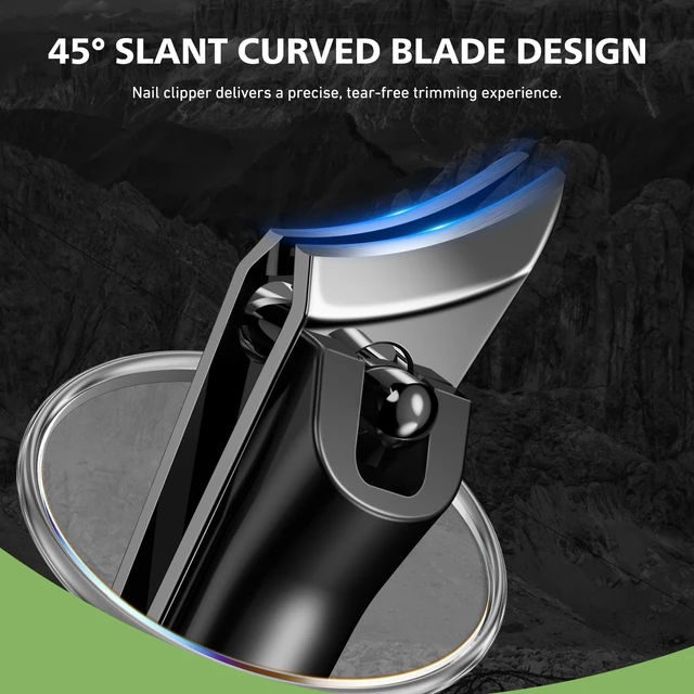 Alt view image 3 of 7 - Slant Ingrown Nail Clipper for Thick Toenails and Ingrown Nails | Curved Toenail Clipper for Seniors and Men I Angled Toe Nail Cutter Fingernail Trimmer