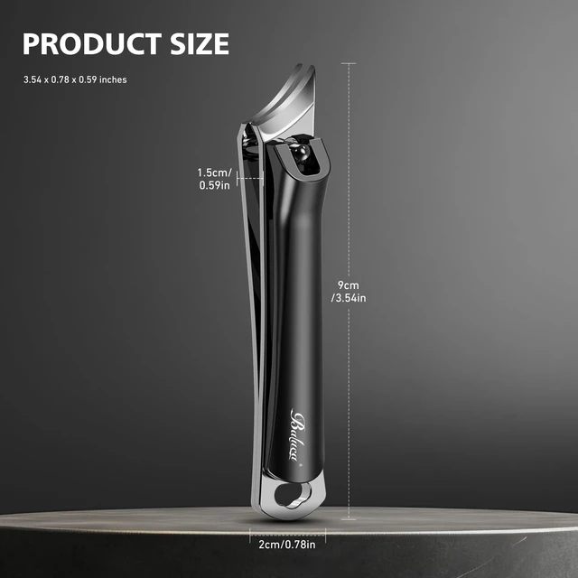 Alt view image 6 of 7 - Slant Ingrown Nail Clipper for Thick Toenails and Ingrown Nails | Curved Toenail Clipper for Seniors and Men I Angled Toe Nail Cutter Fingernail Trimmer