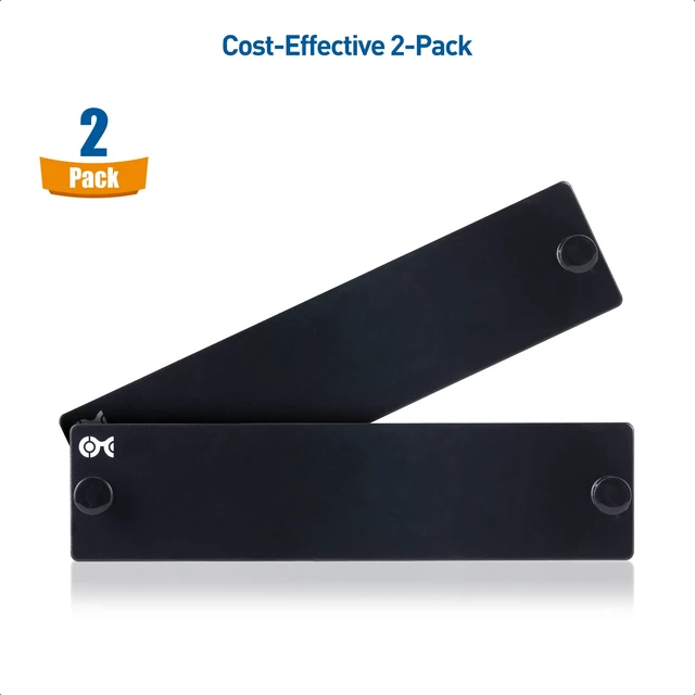 Alt view image 7 of 7 - 2-Pack LGX Blanking Adapter Panel Cover Plate | Blank Plate, LGX Blank Cover, Blocks Unused Slots, 2-Pack, Black Panel