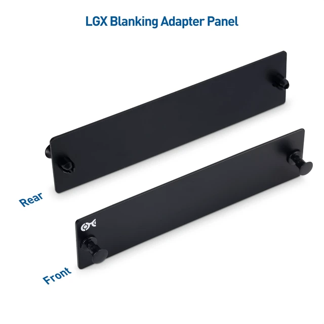 Alt view image 4 of 7 - 2-Pack LGX Blanking Adapter Panel Cover Plate | Blank Plate, LGX Blank Cover, Blocks Unused Slots, 2-Pack, Black Panel