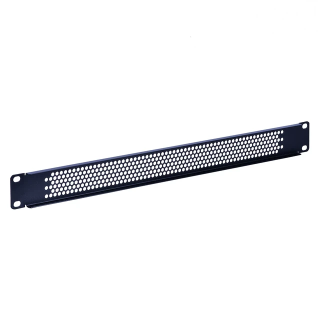 Alt view image 3 of 7 - 1U Blank Rack Mount Panel Spacer with Venting for 19in Server Rack Enclosure or Network Cabinet 2 Pack, Black