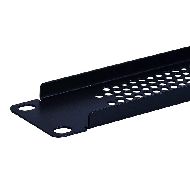 Alt view image 5 of 7 - 1U Blank Rack Mount Panel Spacer with Venting for 19in Server Rack Enclosure or Network Cabinet 2 Pack, Black