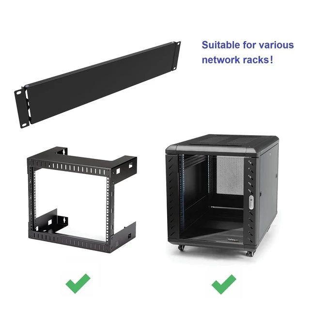 Alt view image 4 of 4 - 2U Hinged Solid Blank Panel for 19" Rack Mount (2UBP)