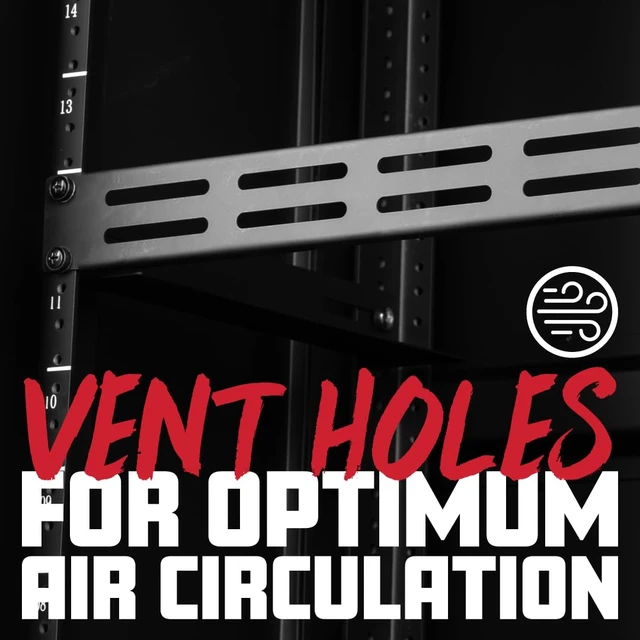 Alt view image 2 of 7 - Rackworks Universal Rack Mounted Perforated Flanged Panel Accessory; 1U Size (GRW-PNLPRF1)