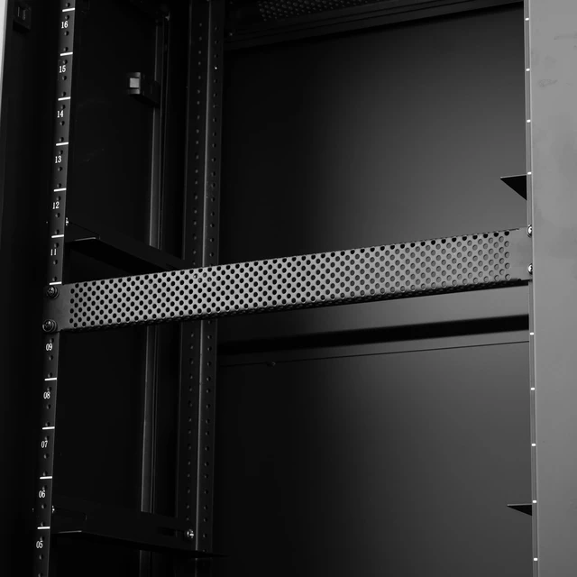 Alt view image 6 of 7 - Rackworks Universal Rack Mounted Perforated Flanged Panel Accessory; 1U Size (GRW-PNLPRF1)