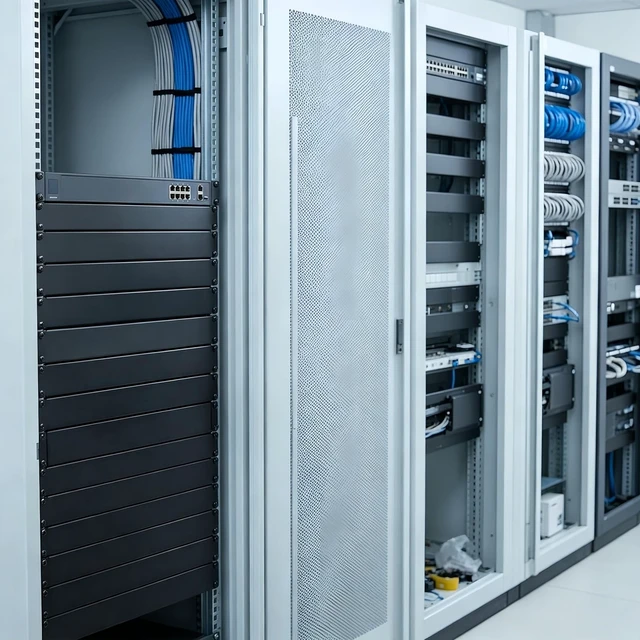 Alt view image 2 of 6 - 5 Pack of 1U Blank Panel - Metal Rack Mount Filler Panel for 19in Server Rack Cabinet or Enclosure (1U Blank Panel)