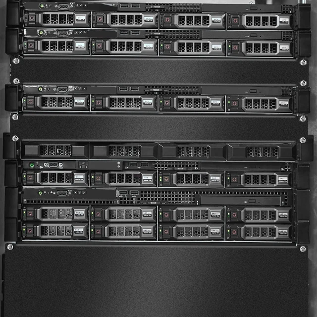Alt view image 4 of 7 - 4 Pack 1U/2U/3U/4U Blank Panel 1U Blanking Panel Metal Disassembled Blank Panel Rack Mount Filler Panel for Server Rack Enclosure or Network Cabinet, Black, 4 Size