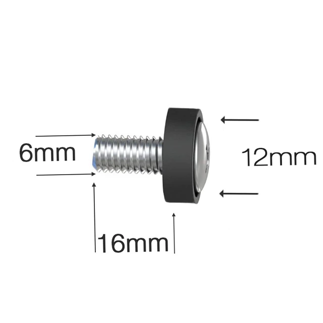 Alt view image 5 of 6 - 60-Pack M6 x 16mm Screws and Cage Nuts for 1U 2U 6U 12U Server Shelf Cabinets Rack Mount Screw cage nut
