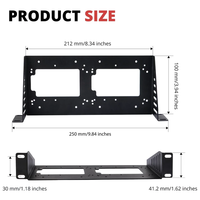 Alt view image 2 of 5 - 1U SBC Rack Shelf for 10 inch Server Rack, Supports Raspberry Pi/Jetson Nano/RockPi 5B/Dev Board and 2.5 Inch HDD/SSD, Rack Mount for DeskPi RackMate T1/T0/T2/T0 Plus/T1 Plus/TL1/T1/2 Plus