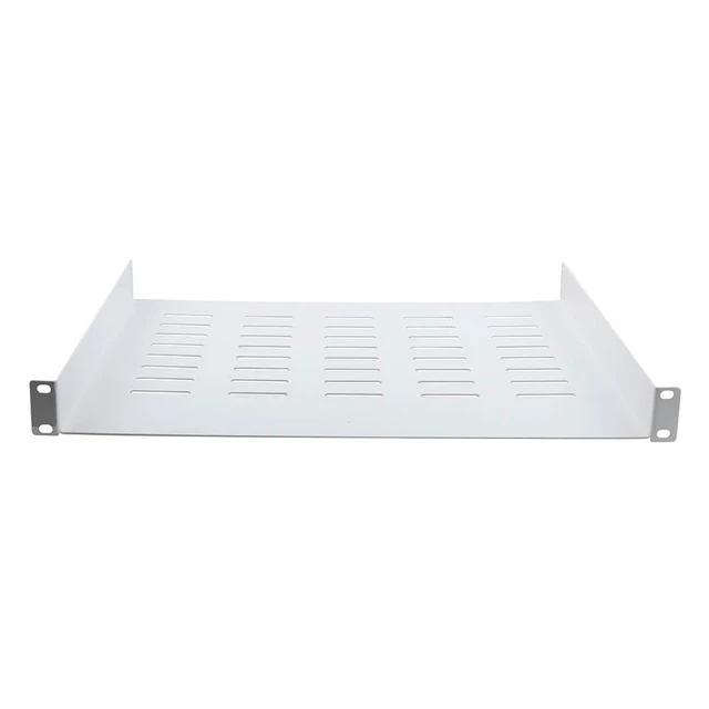 Alt view image 3 of 4 - 1U Rack Shelf for Server Rack Network Cabinets Cantilever Rack Mount Shelf 14 Deep, White, Pre-Assembled Compatible with 19 Inch Standard Equipment