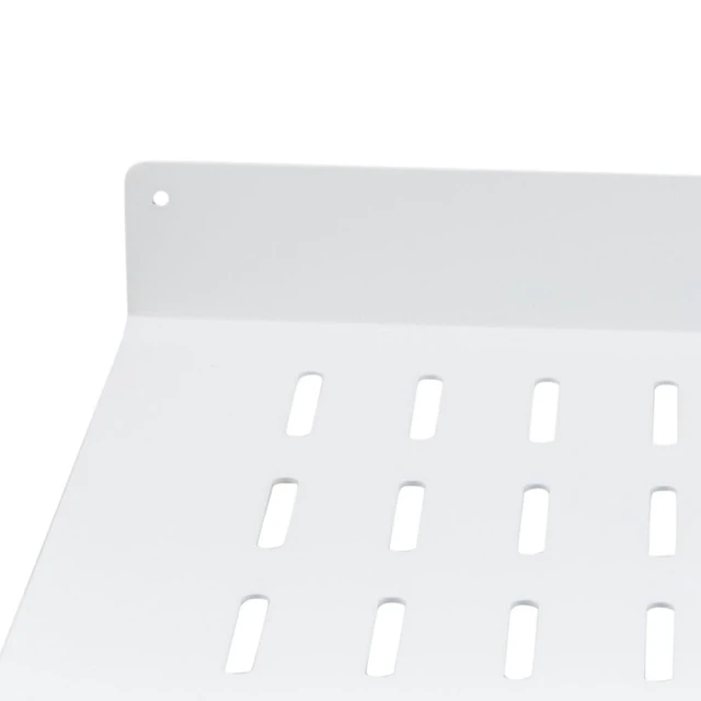 Alt view image 2 of 4 - 1U Rack Shelf for Server Rack Network Cabinets Cantilever Rack Mount Shelf 14 Deep, White, Pre-Assembled Compatible with 19 Inch Standard Equipment