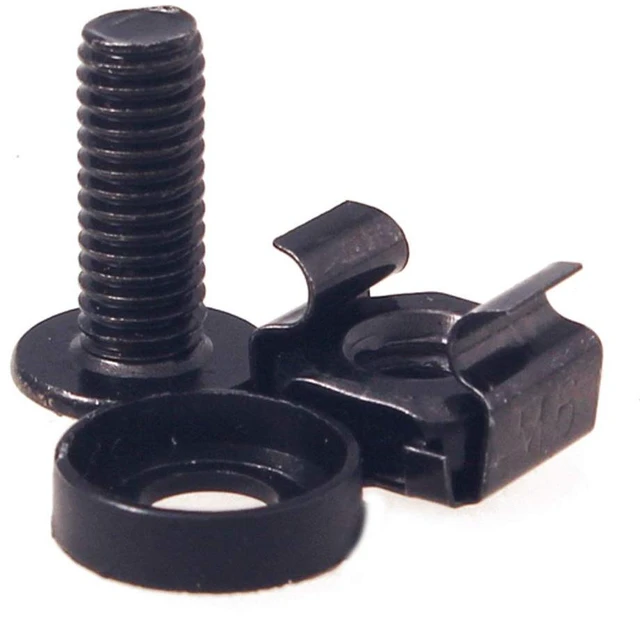 Main image of M6 Cage Nut Kit - 50 Sets Cage Nuts Screws Washers for Server Rack Mounting M6 x 16mm