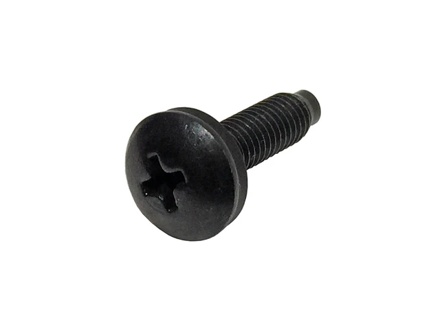Alt view image 2 of 3 - 12-24 #3 Phillips Truss Rack Screws with Washers | Black | 100 Pack | USA-made 12-24 black Phillips rack screws with protective washers for secure IT hardware mounting (100 Pack).