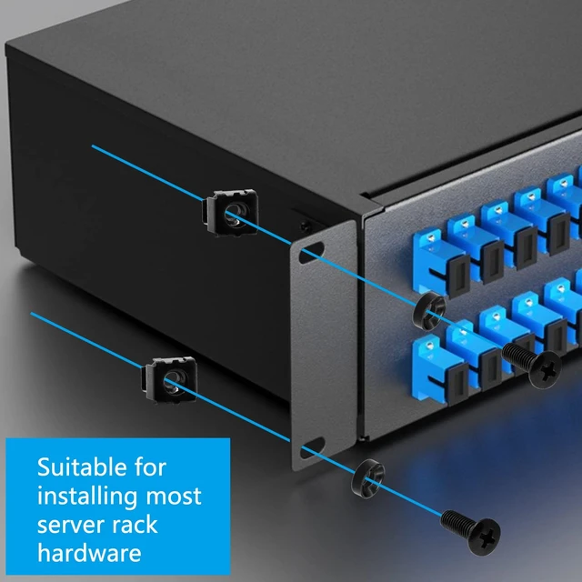 Alt view image 6 of 7 - 30 Pcs M5 x 16mm Rack Screws and Cage Nuts, Black | Computer Rack Mount Cage Screws & Nuts & Washers for Server Console Mounting, Rack Mount, Cabinets